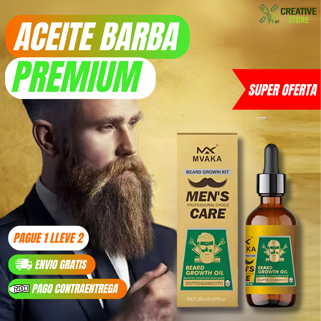 ✨Lleva 2 Aceites Premium para el Crecimiento de la Barba y obtén REGALOS EXCLUSIVOS + ENVÍO GRATIS ✨