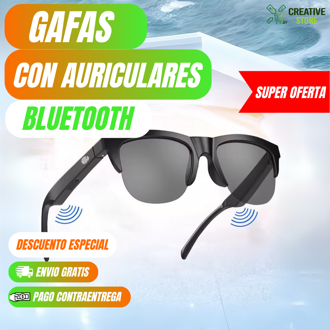 ✨ Lleva tus Gafas Bluetooth con Protección UV y recibe REGALOS EXCLUSIVOS + ENVÍO GRATIS ✨
