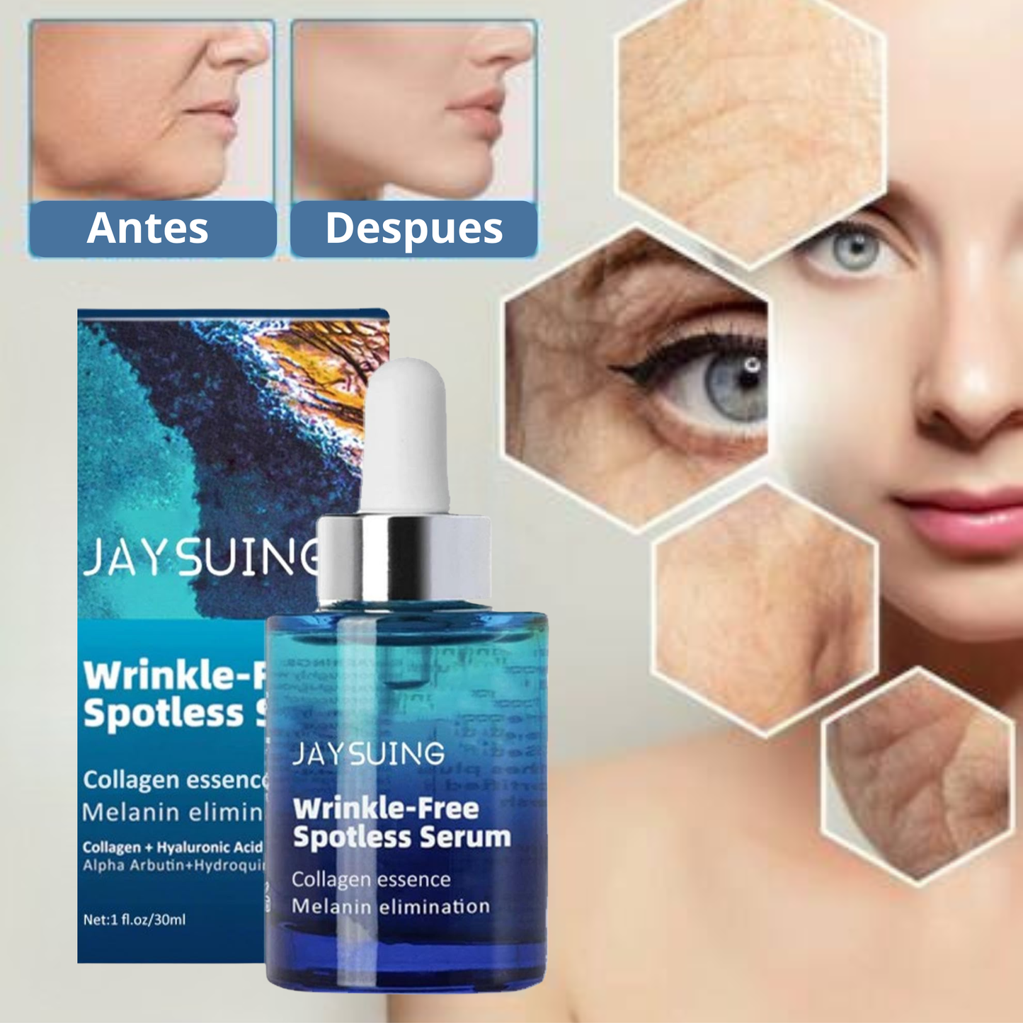 💧 ¡OFERTA IRRESISTIBLE! 2x1 SERUM Antiarrugas y Antimanchas por solo Q179 + REGALOS EXCLUSIVOS Y ENVÍO GRATIS! 📦