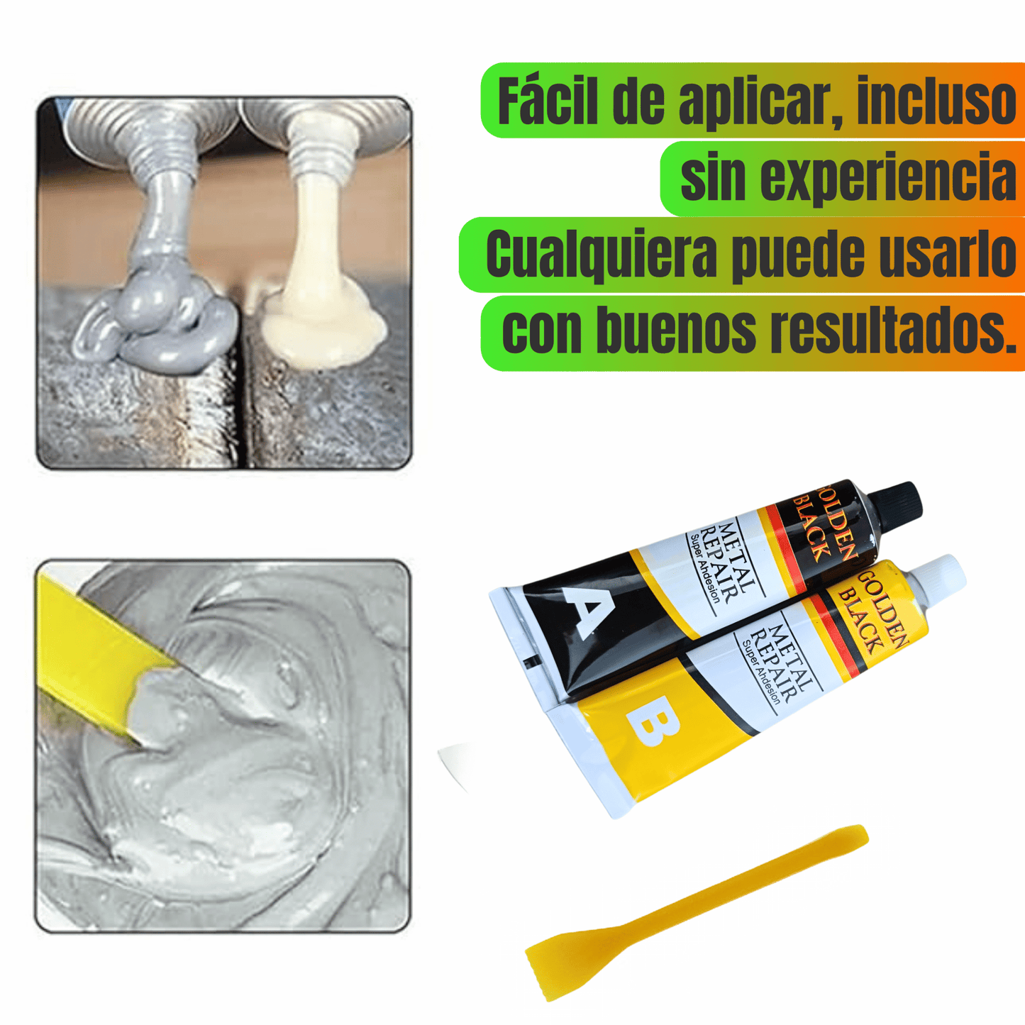 🛠️¡Oferta 2X1 por solo Q175! Repara metal, concreto, madera y más en minutos sin soldadura. 🚚 Envío GRATIS a todo el país Pago contra entrega