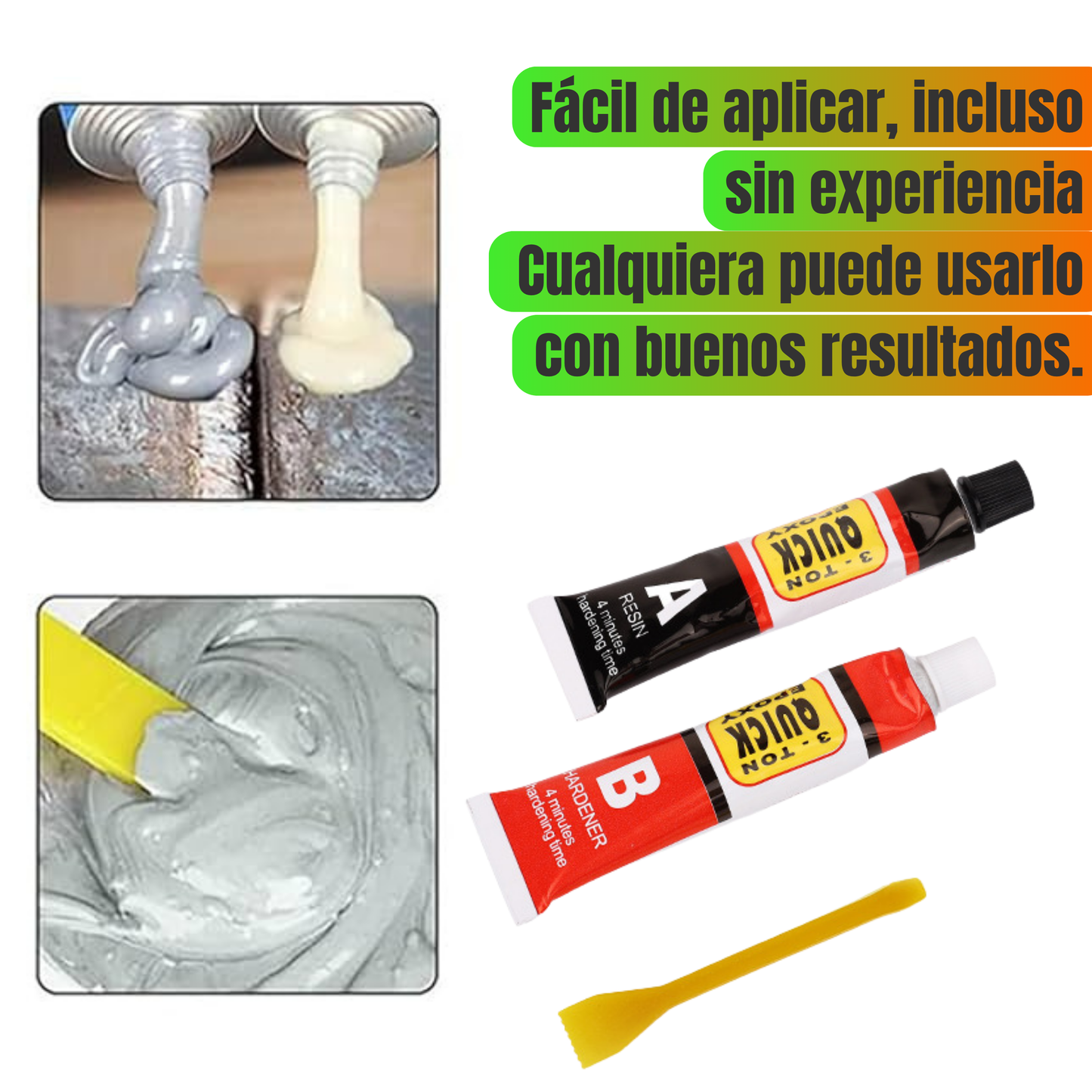 Sellador en Frío 2X1 Por solo Q150 une metal, concreto, madera y más + Envío GRATIS a todo el país + Pago contra entrega