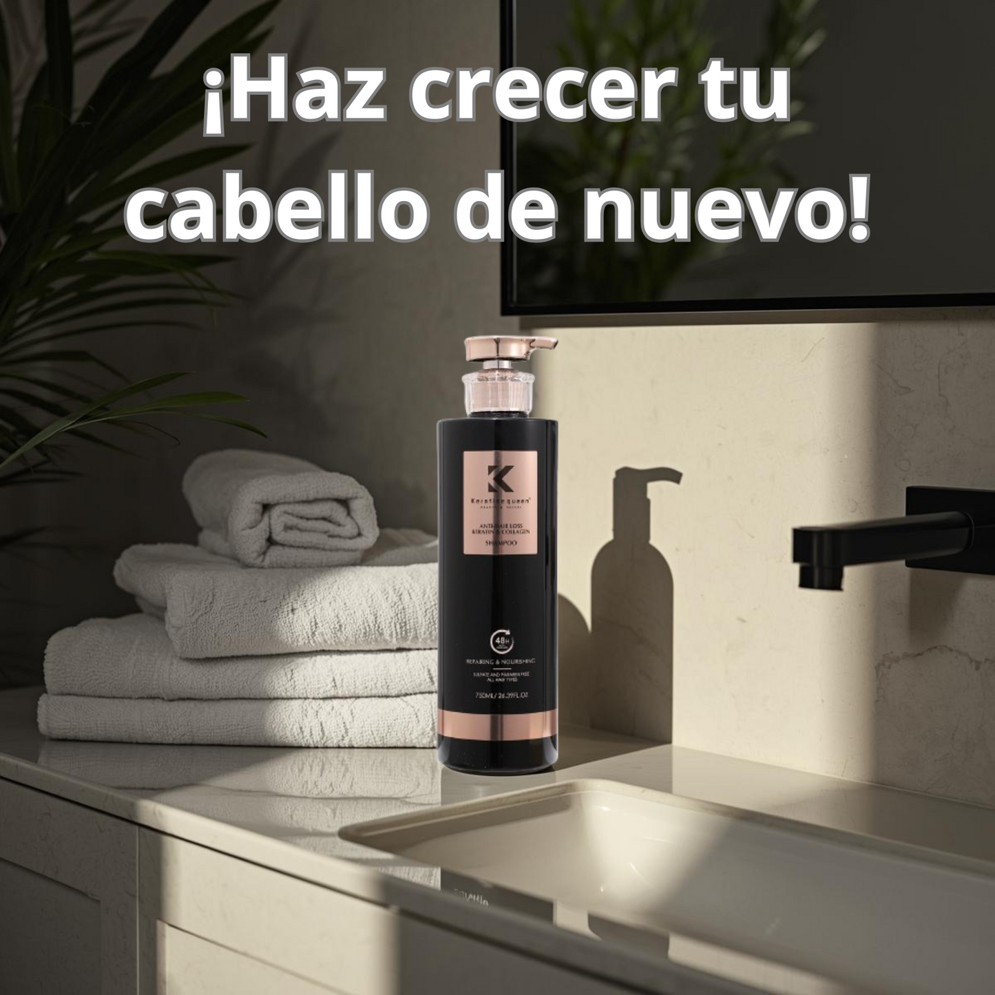 💫 ¡Transformá tu Cabello por solo Q199! Shampoo Anti Caída y Crecimiento ✨ Fuerza, volumen y salud para tu cabello 🚚 Envío GRATIS + Pago contra entrega
