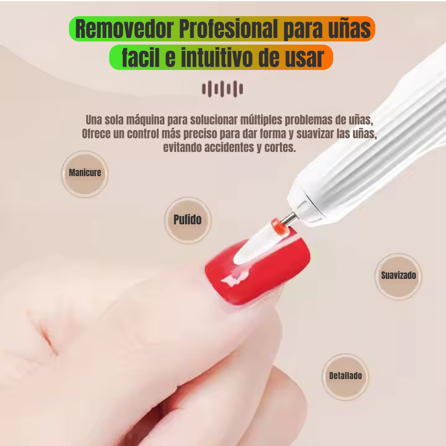 💛 Uñas de Salón sin Salir de Casa Lima Eléctrica Recargable + Regalo Exclusivo por Q249 ¡Con Envío GRATIS!