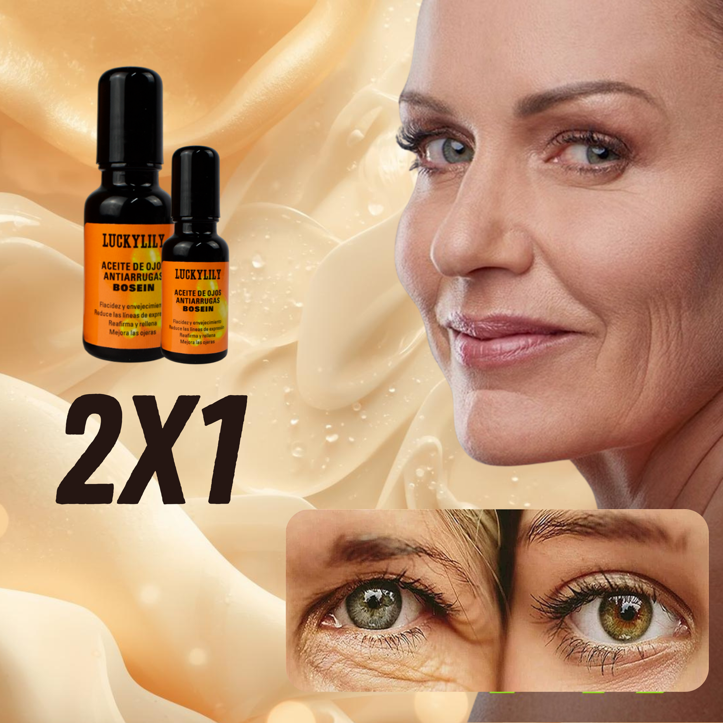 🌟 ¡OFERTA EXCLUSIVA! Lleva 2 Serum Anti-Ojeras por solo Q179 + Parches de Colágeno Y ENVÍO GRATIS! 📦