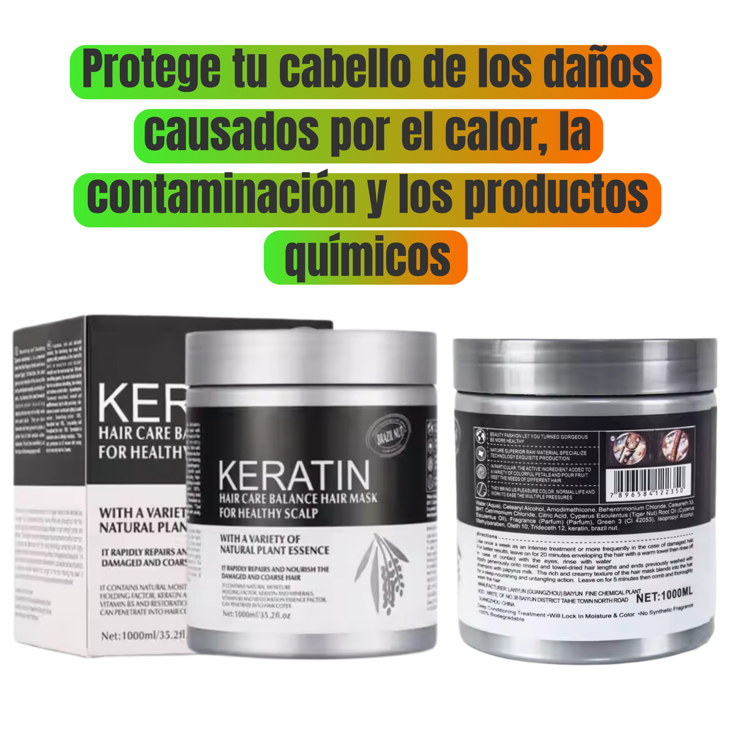 💫 ¡No Más Cabello Dañado! Recupera Tu Brillo y Suavidad con Keratina de Reparación y Alisado Total ¡Llévate 2 por solo Q210! 💫