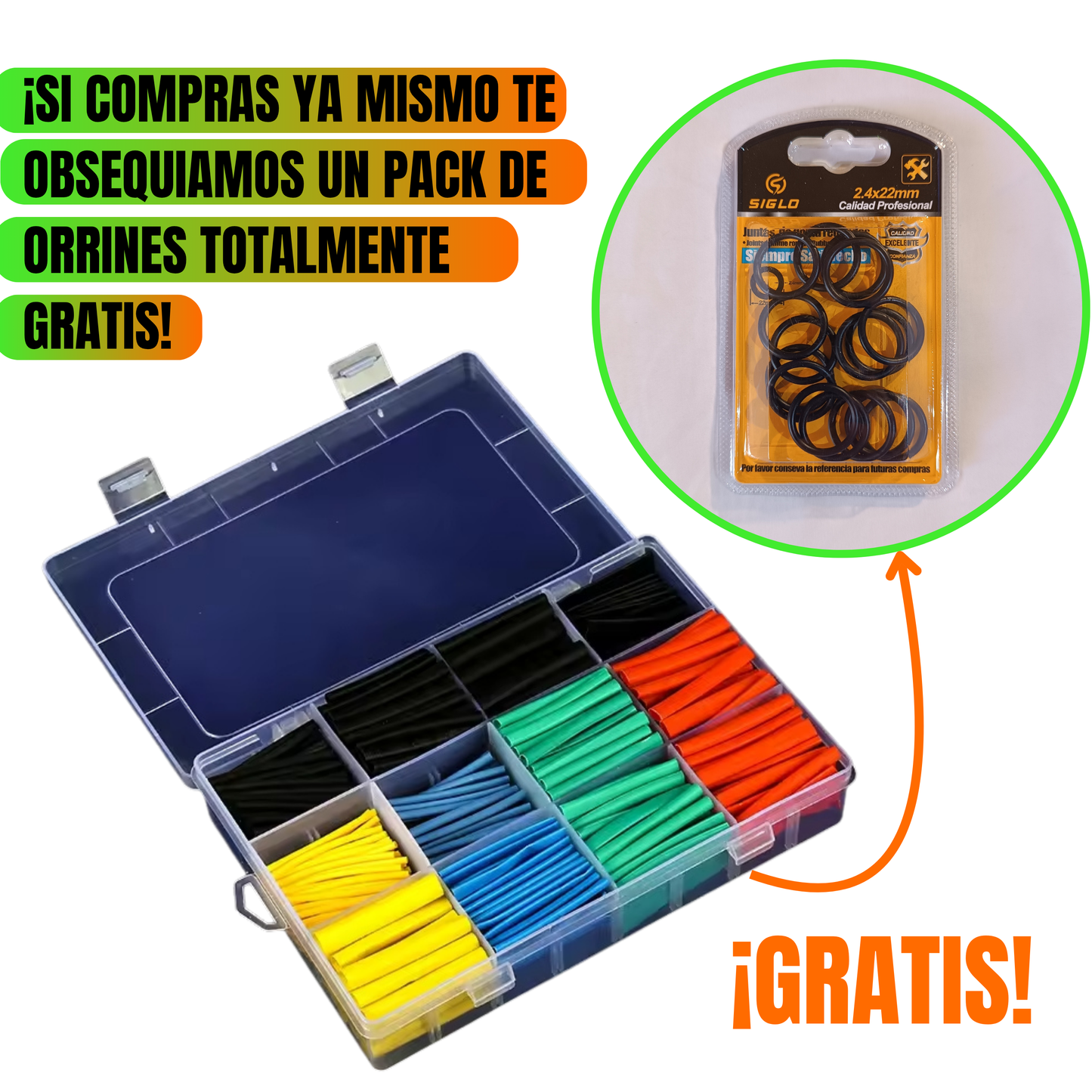 Ahorra y Protege tus Cables 💰🔧 – ¡240 Protectores Termoencogibles + Regalo Especial por Q160 + Envío Gratis!