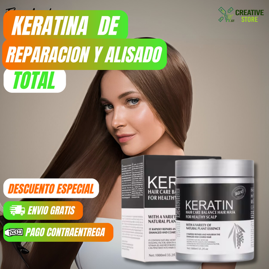 💫 ¡No Más Cabello Dañado! Recupera Tu Brillo y Suavidad con Keratina de Reparación y Alisado Total ¡Llévate 2 por solo Q210! 💫