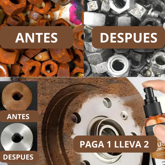 ⚙️ ¡Oferta 2X1 por solo Q179! Elimina óxido de metales, herramientas, autos y más en minutos. 🚚 Envío GRATIS a todo el país. Pago contra entrega.