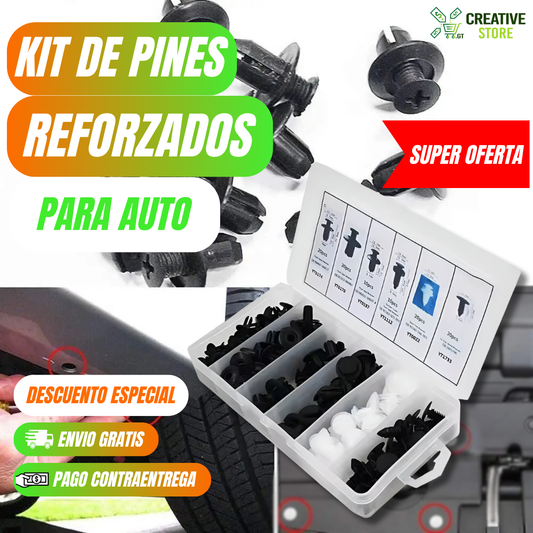 ✨ ¡LLEVA 150 PINES REFORZADOS POR SOLO Q165 Y OBTÉN 10 PROTECTORES TERMOENCOGIBLES DE REGALO + ENVÍO GRATIS! ✨